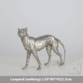 Leopard resin craft ornament in American Leopard colour with modern simplicity design