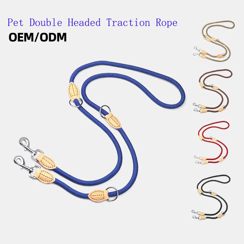 Dog training leash with blast collar mechanism in black, blue, coffee, red or white colour options