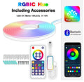 3 metre long RGB magic colour USB neon light strip with remote control on a dark background