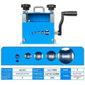 SD-017 manual wire stripping machine showing automatic porous design for 0.5mm to 17mm cable diameters