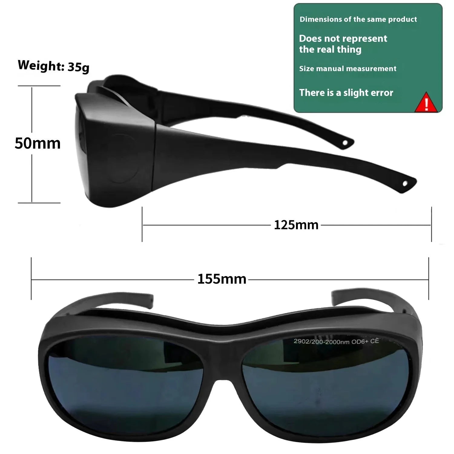 Photon skin rejuvenation and welding anti-glare laser protection goggles.
