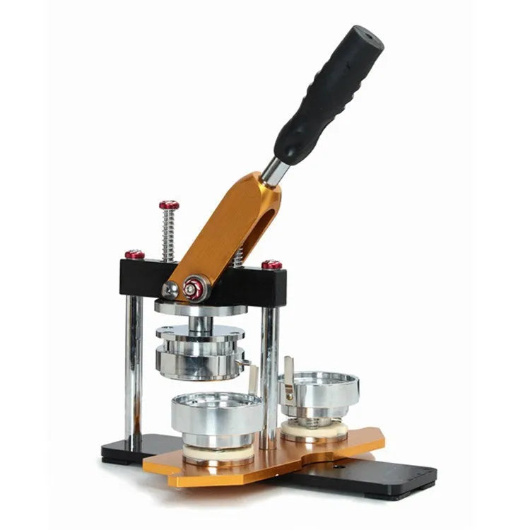 Metal badge machine with 58mm round bottom mould set for new style rotary pneumatic badge machines