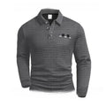 Trendy casual printed long sleeve waffle polo sweater in Korean style, thin chemical fibre blend with rabbit fur