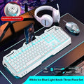 Aluminium mechanical-feel gaming keyboard with media control knob in metal grey finish