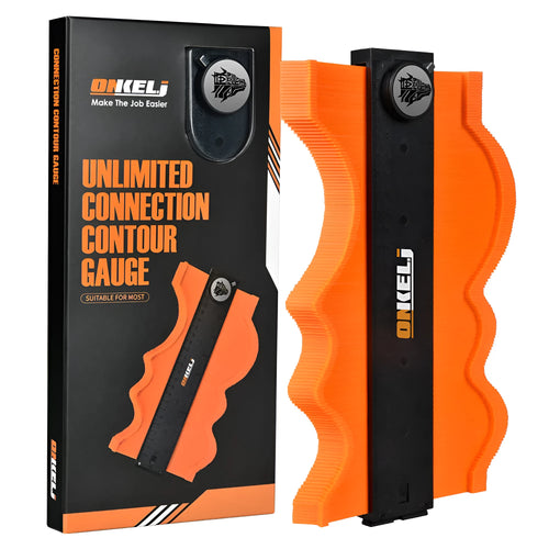 10-inch contour gauge with stainless steel pins and locking mechanism for profile transfer