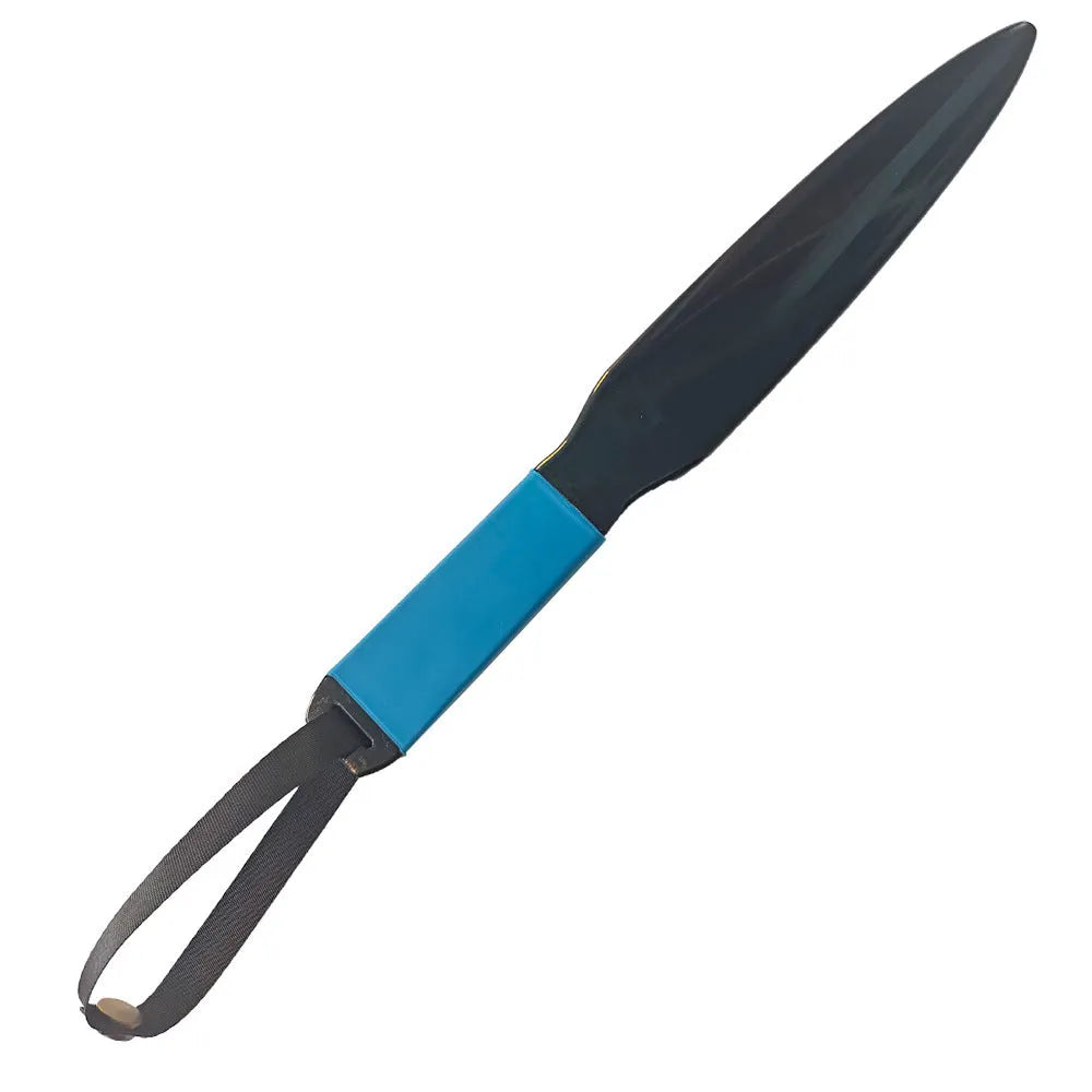 Blue handled nylon dog break stick measuring 35 cm for bite training and safety release