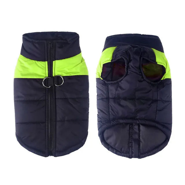 Glossy cotton dog vest in bright red for autumn winter, with size S to 7XL options