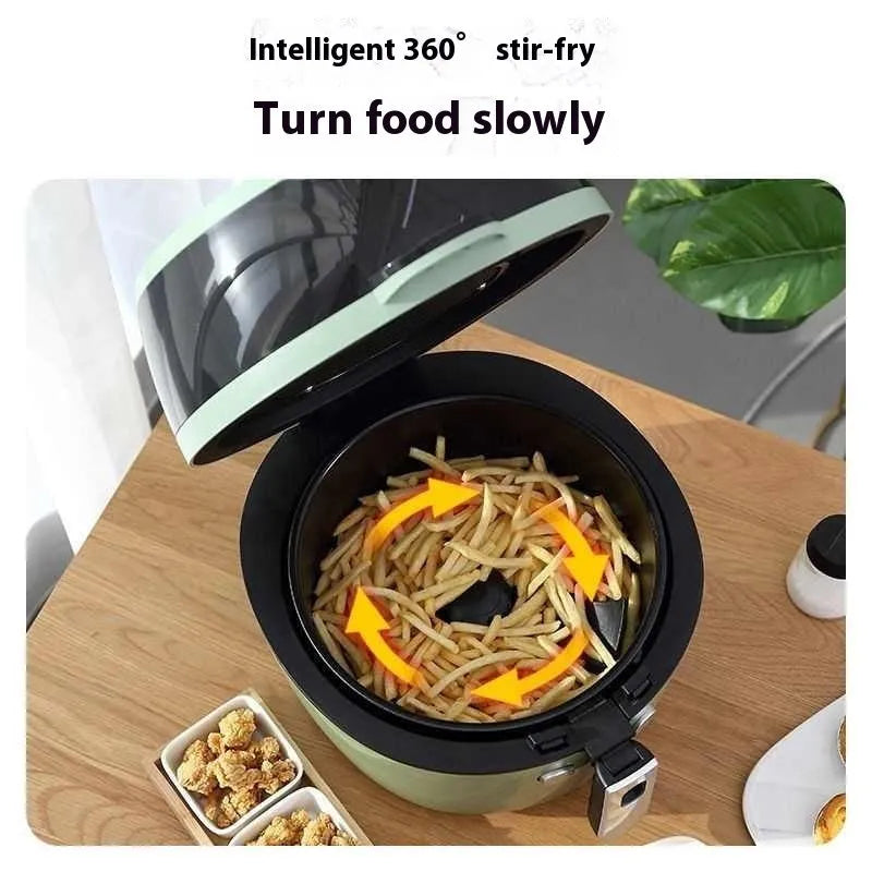 8-litre air fryer oven with visible cooking window and mechanical button controls
