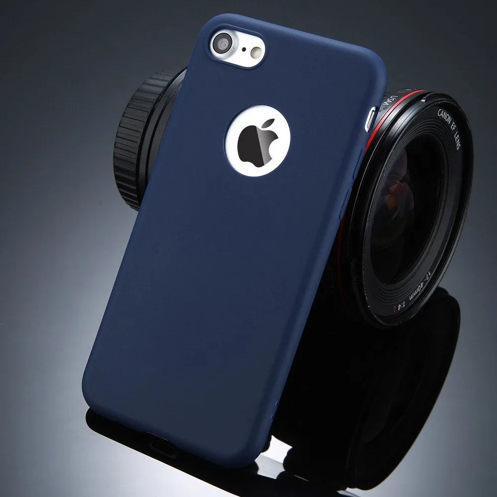 Soft TPU phone case in candy colour compatible with multiple iPhone models including XR, XS Max, X, 6, 6S, 7, 8 Plus