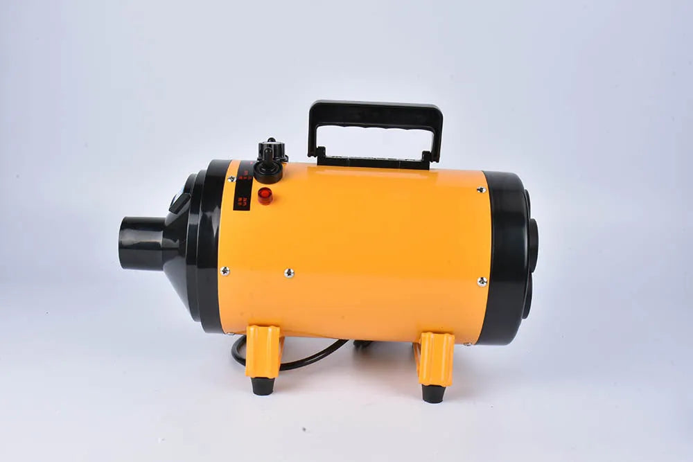 Dog hair dryer in metal housing with 2200W motor, available in Black colour option