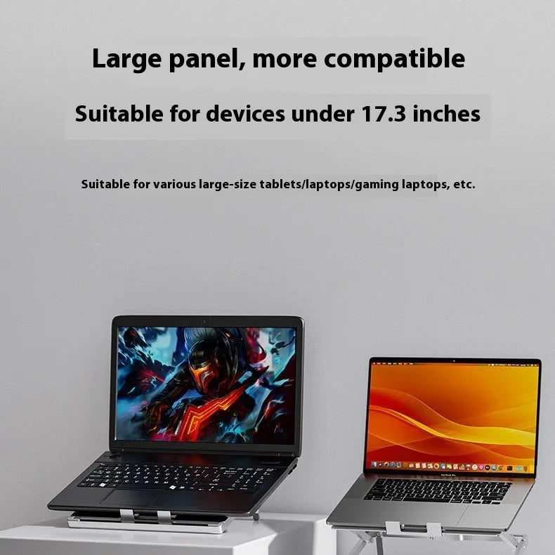 Aluminium alloy folding laptop cooling rack with heat dissipation function