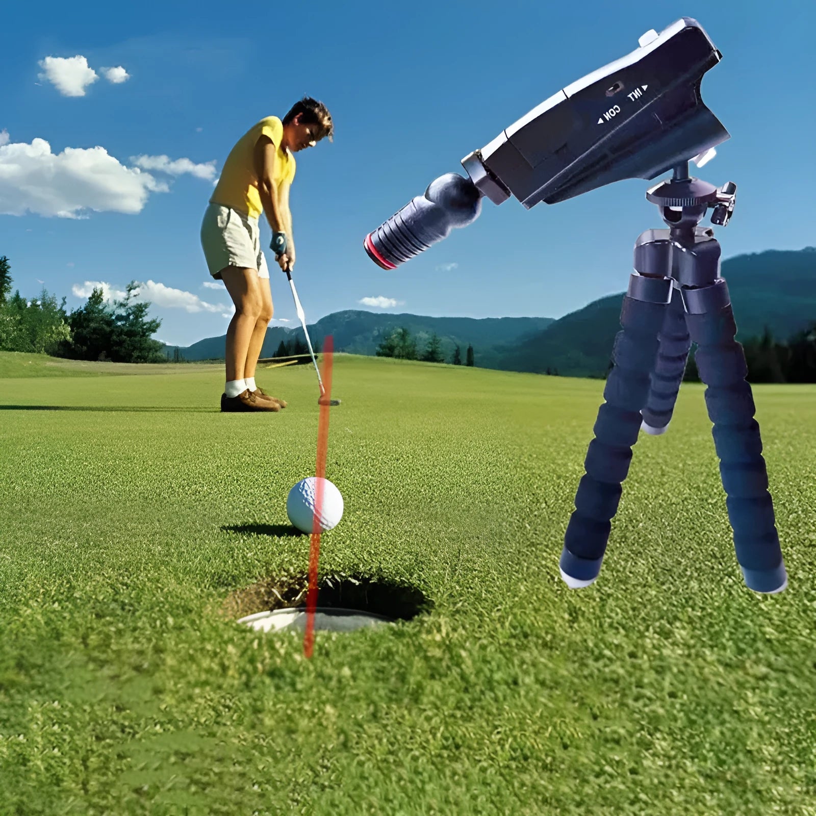 Golf putter laser aiming instrument with style options for putting alignment practice