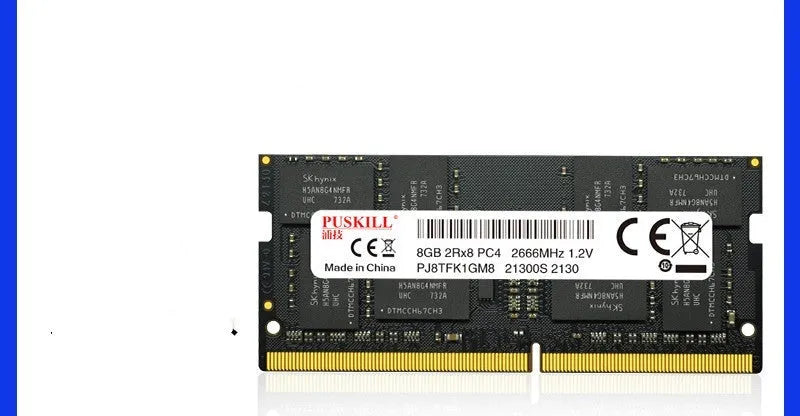DDR4 notebook memory module with 260-pin connector for laptop RAM upgrades