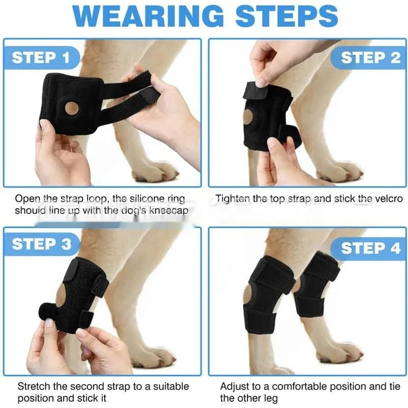 Black polyester pet leg guard for joint protection during ACL rehabilitation