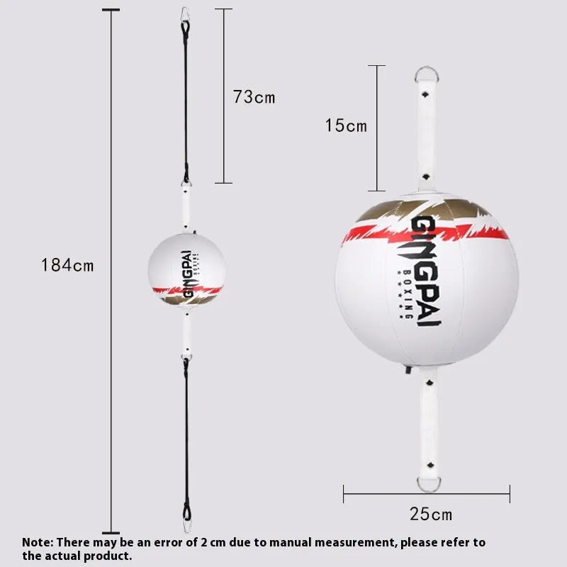 Black hanging boxing speed ball for reaction and dodge training with PU construction