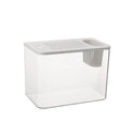 Medium plastic betta fish tank with cover measuring 32cm x 18.5cm x 23cm in black or white colour