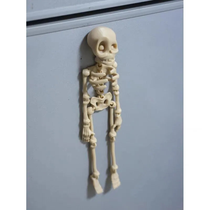 3D printed Halloween skull refrigerator magnet in modern art style, 18cm tall