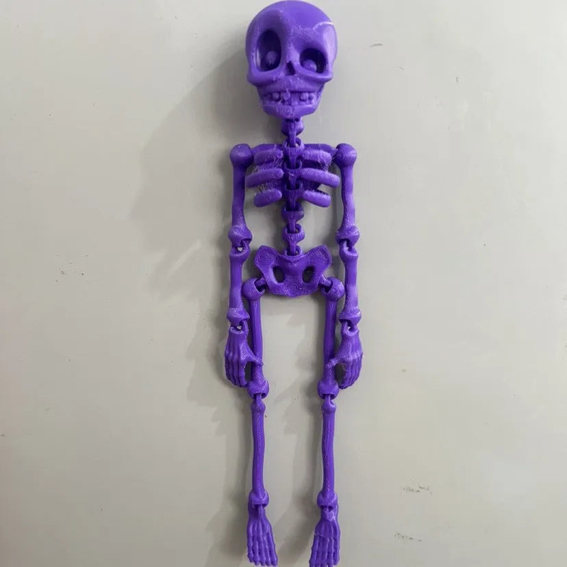 3D printed Halloween skull refrigerator magnet in modern art style, 18cm tall