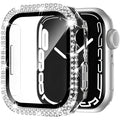 Apple Watch case with double diamond glass peep-proof screen protection in multiple colour options