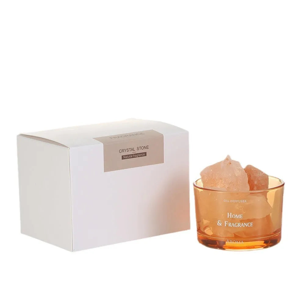 Girls' light perfume household fire-free aromatherapy crystal set with ten 20ml essential oil bottles.