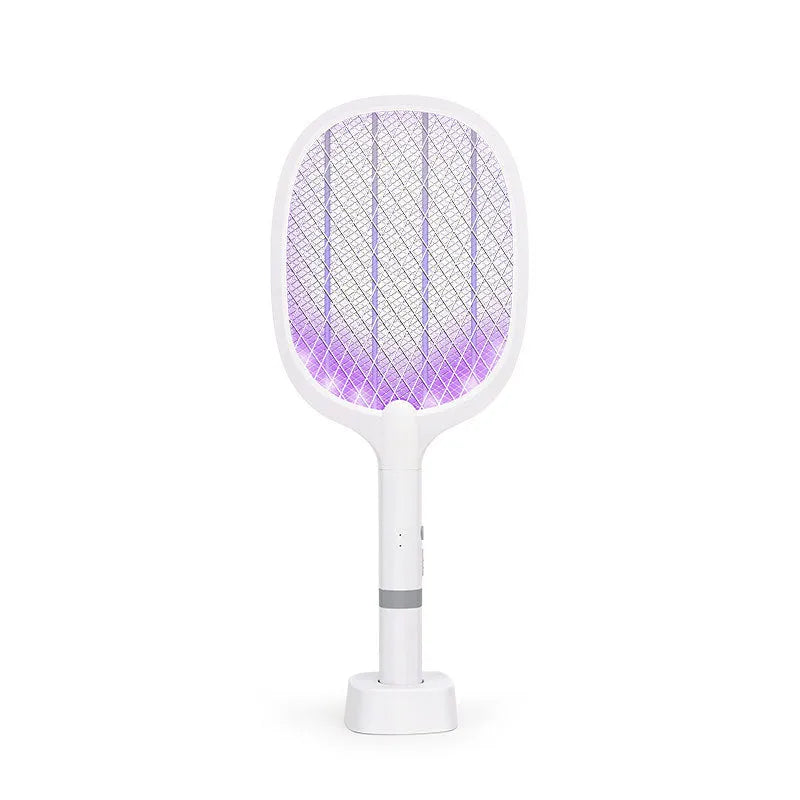 Rechargeable electric mosquito swatter with LED light in 959 and 996 colour options