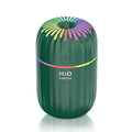 Mini animal-shaped USB humidifier in green colour with compact 75mm design