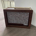 Retro wooden digital coin bank with modern simple style and digital display
