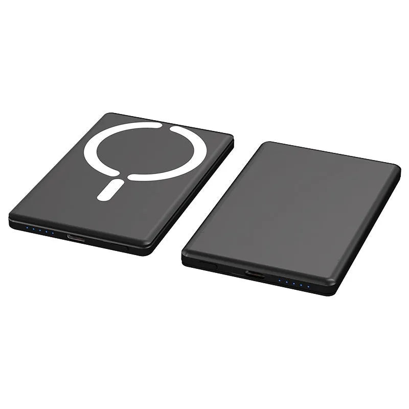 Ultra-thin 9mm magnetic power bank in alloy shell with colour options