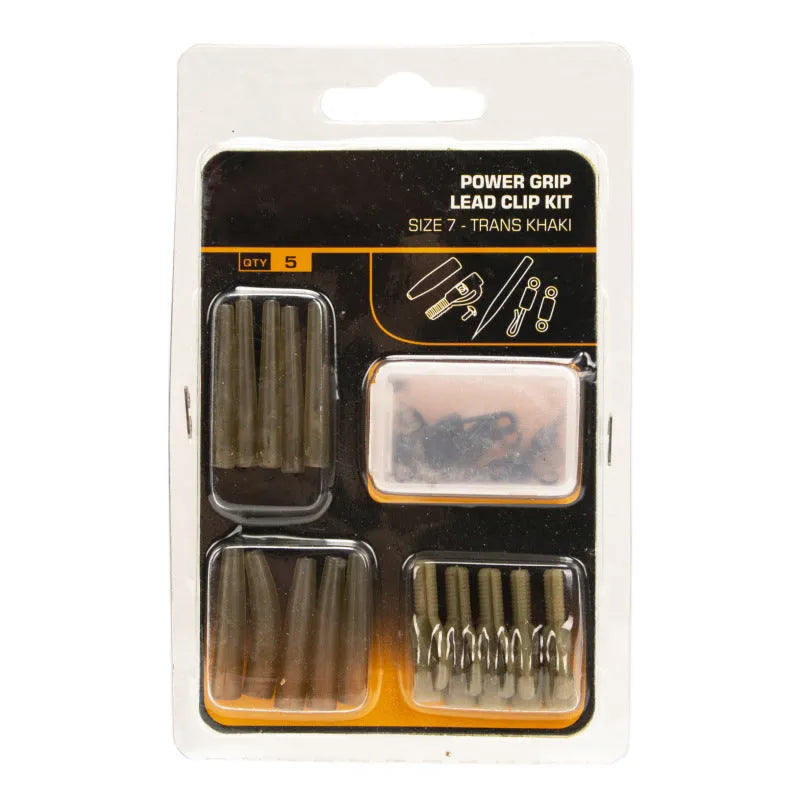 European carp fishing accessory set showing anti-winding pipes, threaded hoses, rotation pieces and screws