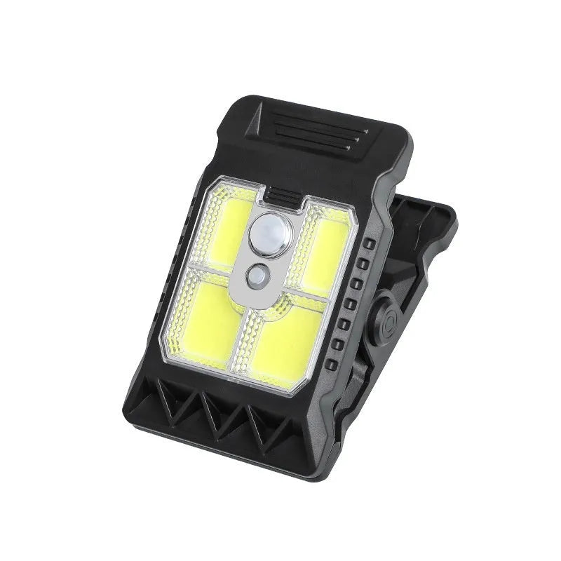 Intelligent induction clip lamp with IP65 waterproof rating and clip mounting