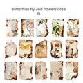 Burnt paper fragments with irregular edges and distressed texture for craft projects