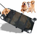 Large black aluminium alloy foldable dog stretcher for emergency pet transport