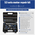 Cr-V steel socket ratchet wrench set with multiple size options for home and auto repair