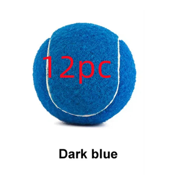 6.3cm diameter rubber tennis ball dog toy in fluorescent green colour