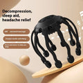 USB electric head massager with multiple massage claws in black colour