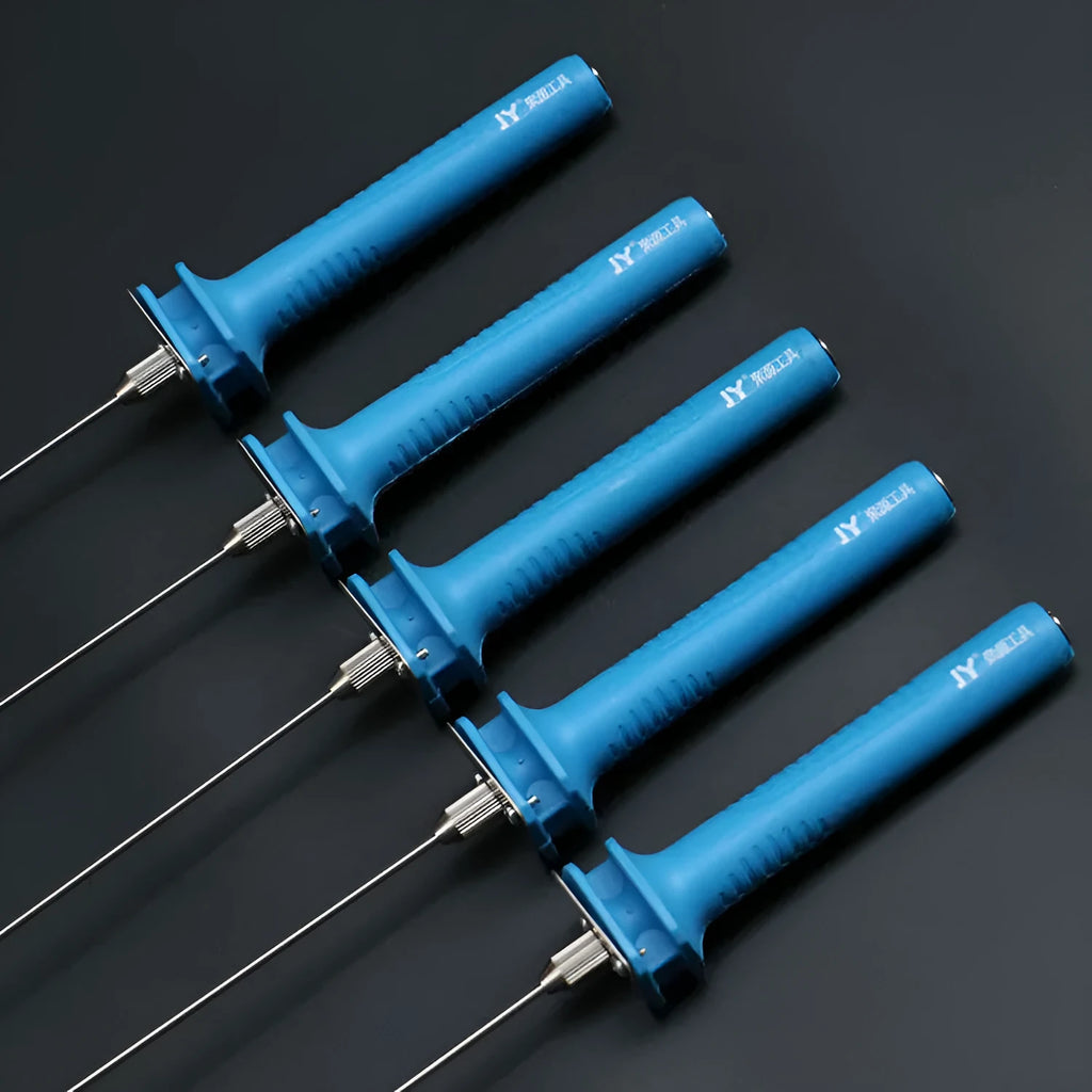 Blue electric heating cutter pen for cutting foam polystyrene boards with plastic handle