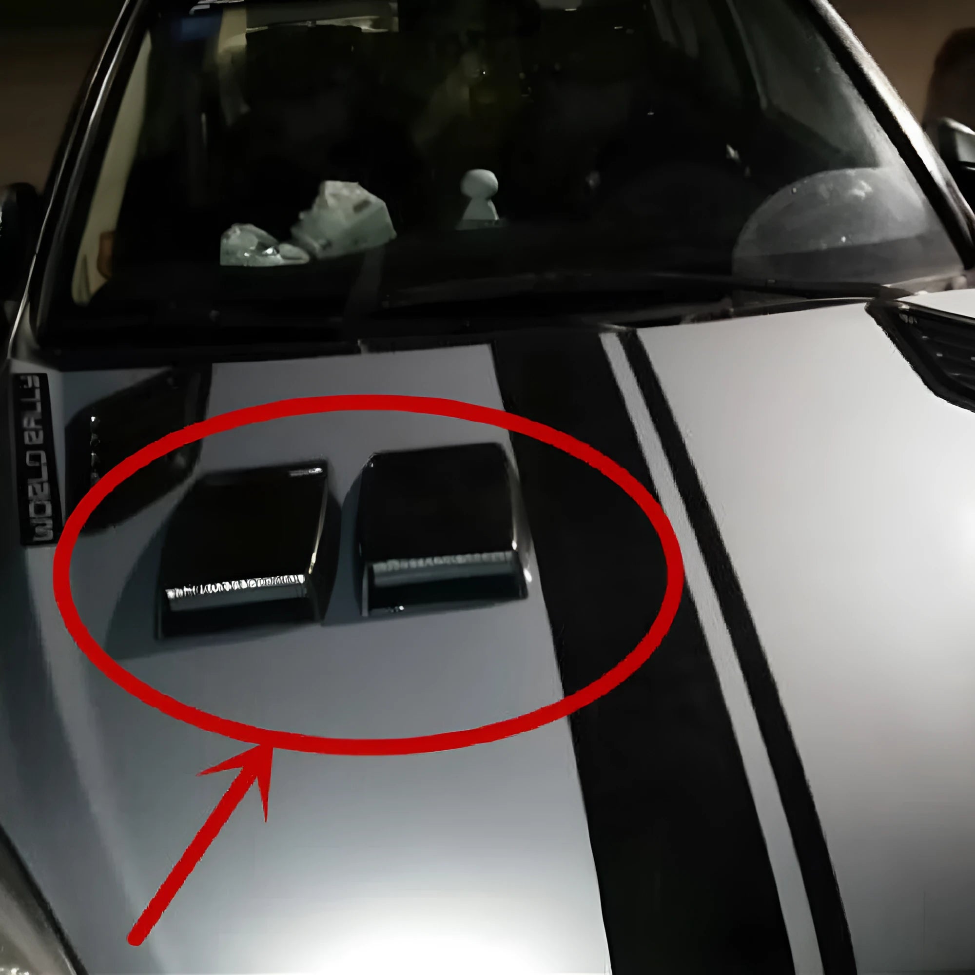 Automobile decorative air vent simulation in ABS plastic showing black, silver, and white colour options
