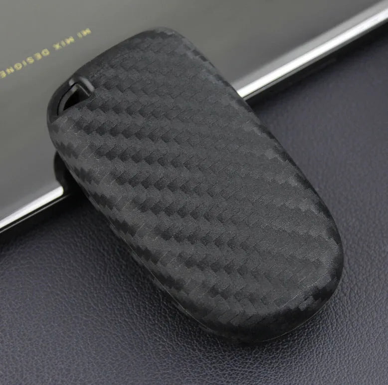 Silicone carbon fibre pattern key case for Dodge Chrysler Fiat car keys