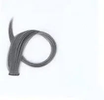 60cm gradient curly hair wig patch in mixed silk material showing colour options