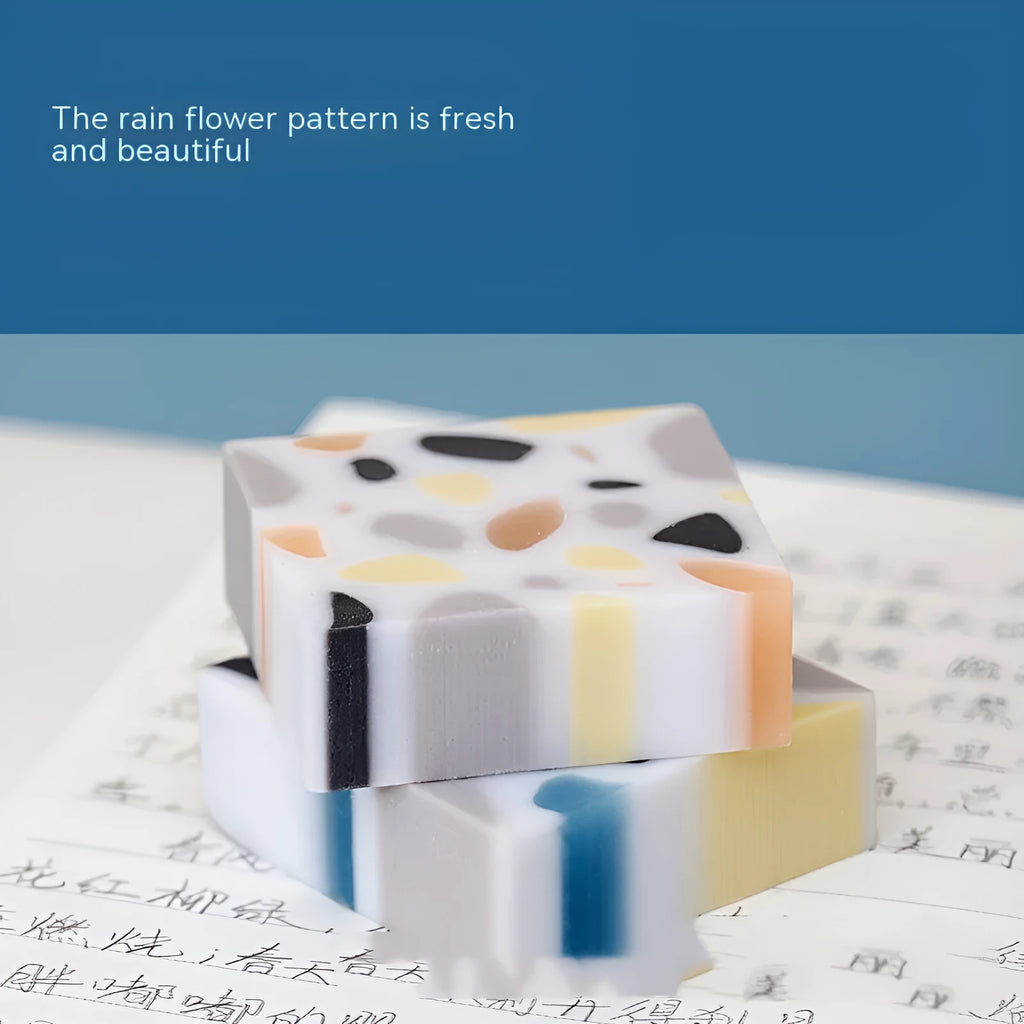 Brick-shaped super clean traceless rubber eraser for student pencil corrections