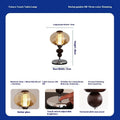 Solid wood palace style desk lamp with touch switch for dimming and colour changing