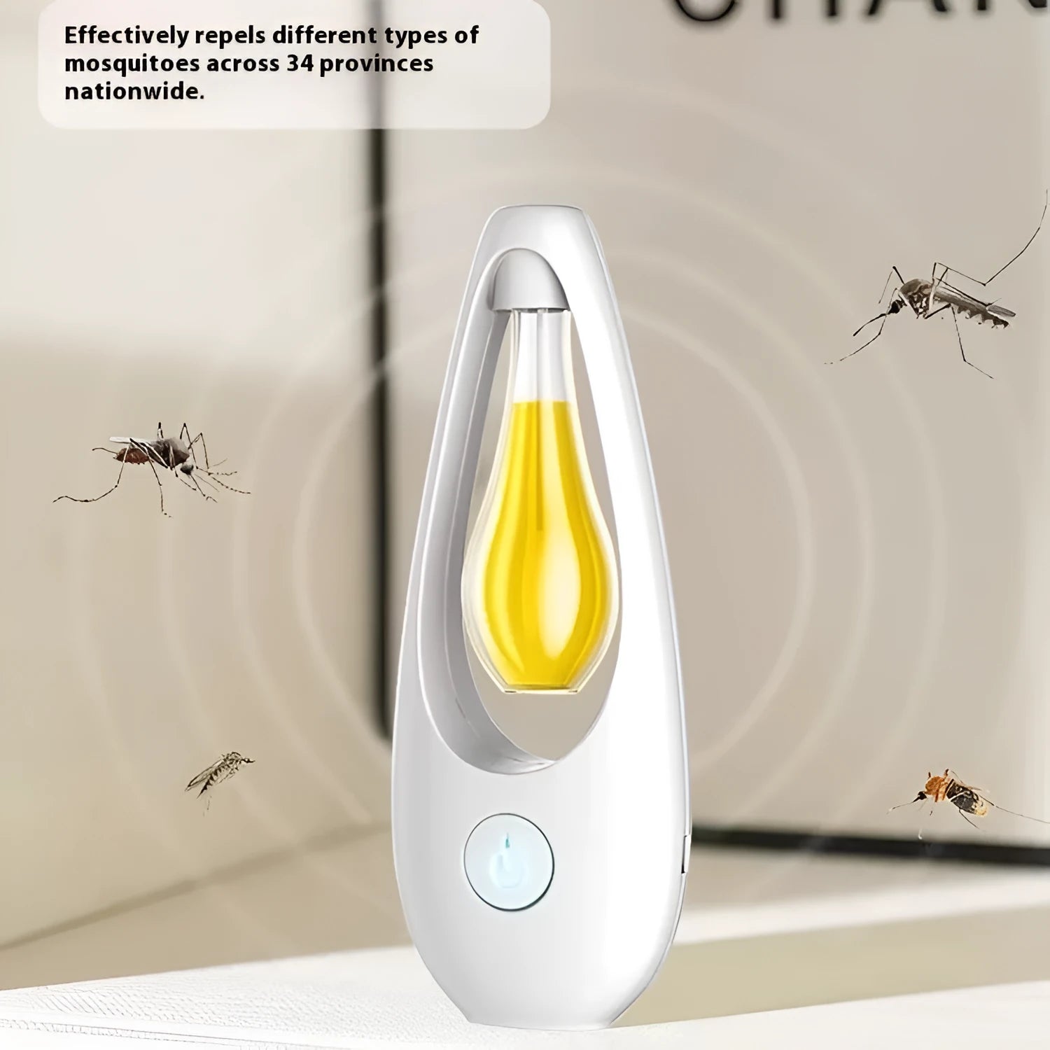 Ultrasonic aroma diffuser unit for air deodorising and mosquito repellent with six scent options