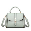 Women's soft PU leather messenger bag in square vertical design with single shoulder strap