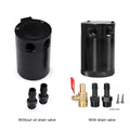 Aluminium automotive machine oil pot with two-hole design in black or silver finish