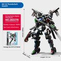 Wu Zhishi Lei Yin building blocks – God Of War deformation model in Ten Lei Yin colour, small particle plastic