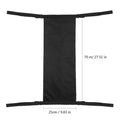 Black cylindrical wheelchair oxygen cylinder pannier bag with 600D Oxford cloth construction