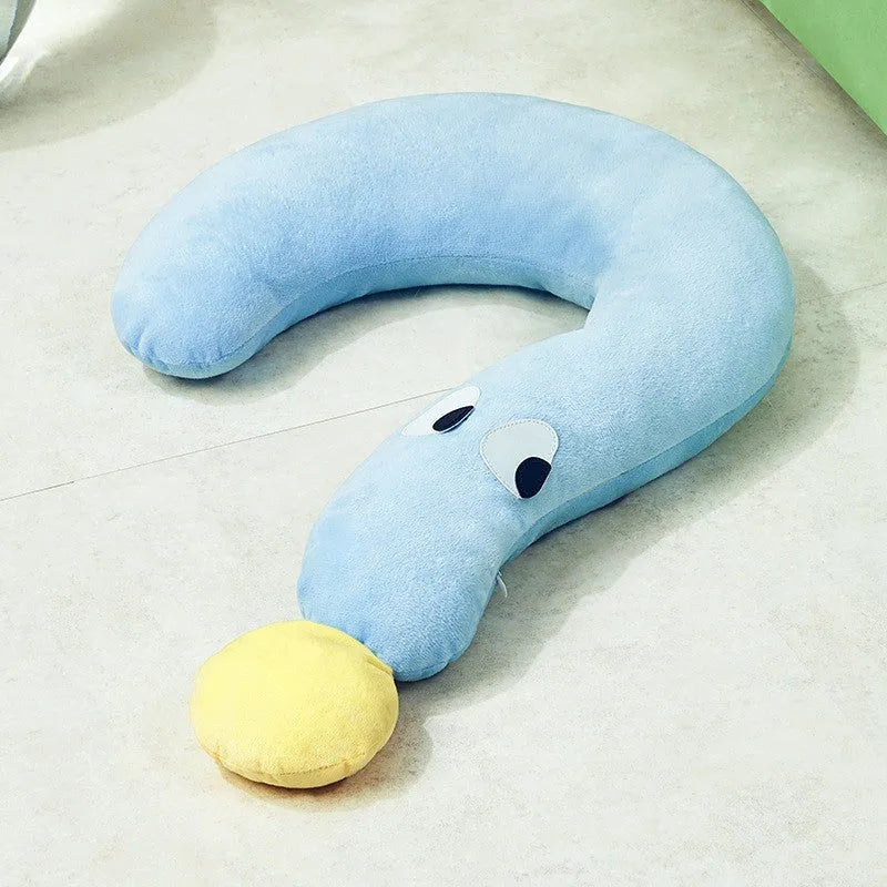 Blue and yellow rectangular pet cushion measuring 62cm by 39cm for cats and dogs