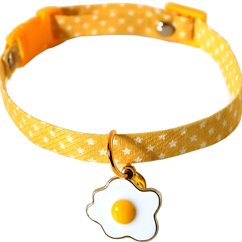 Adjustable cat collar with bell pendant and bow tie decoration for small pets