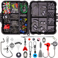 Weihe 257 pieces lure fishhook accessories suit in ABS tackle box for fishing