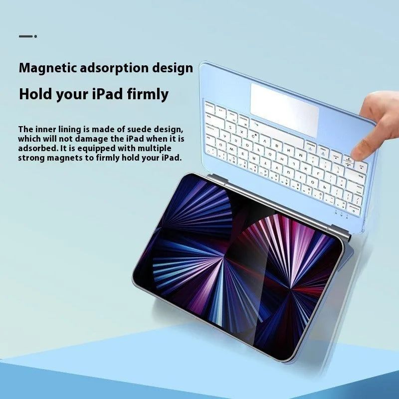iPad magnetic Bluetooth keyboard in multiple colours with protective cover
